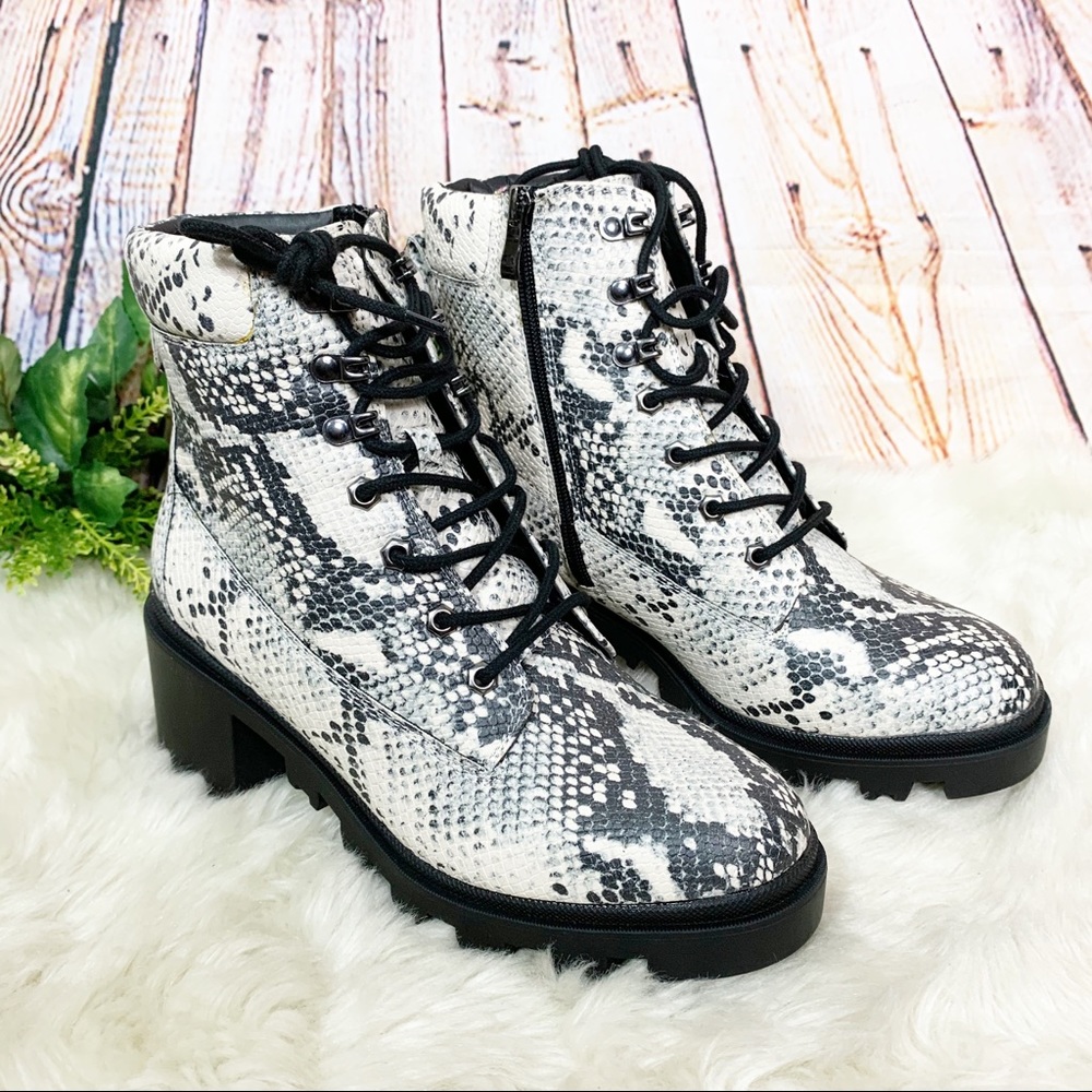 Madden Girl Dillan Snakeskin Booties